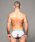 Rainbow Growl Mesh Brief w/ Almost Naked